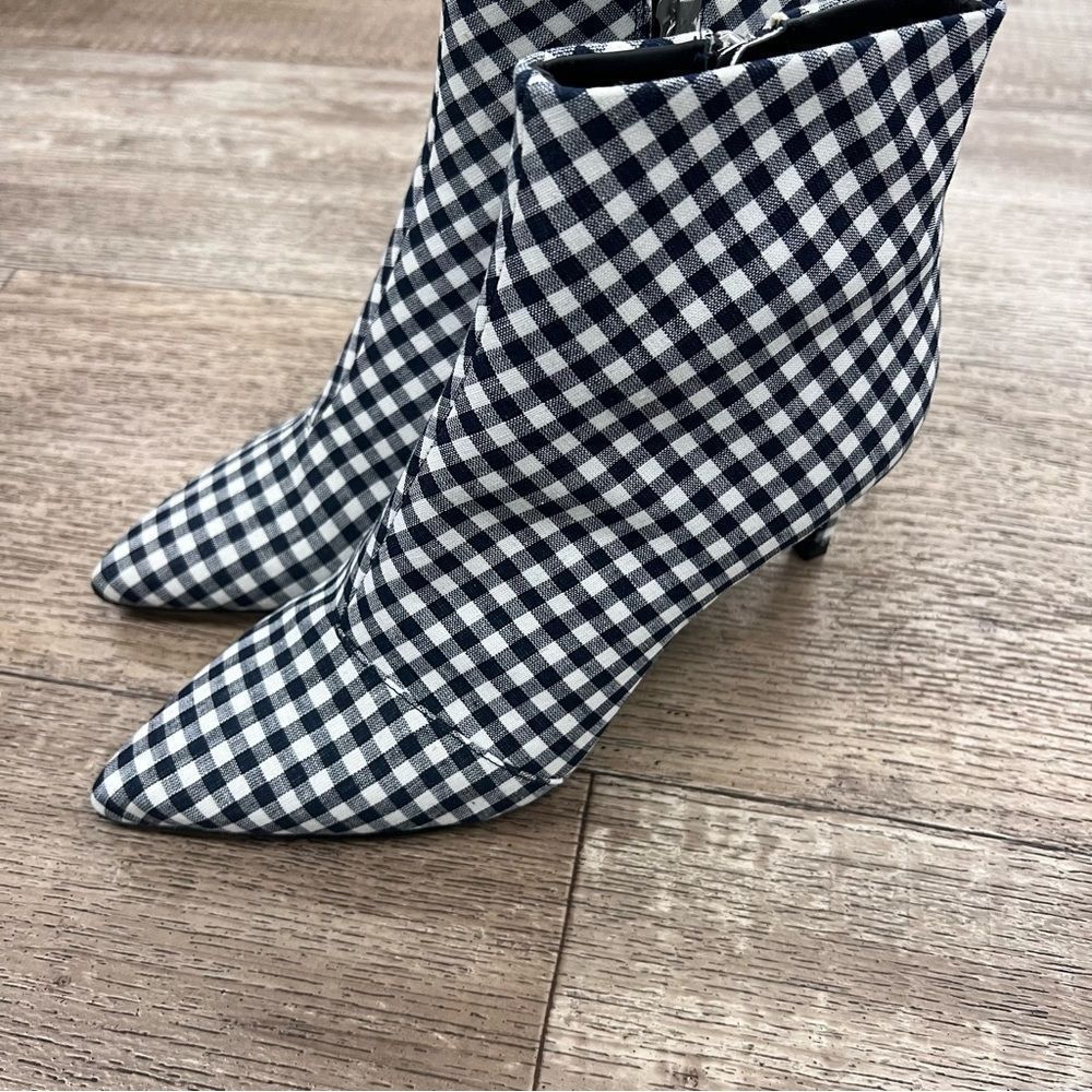 (AN-180) Rag & Bone Beha Boot in Navy Gingham - Picture 3 of 4